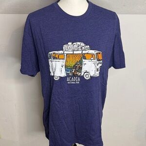 Acadia National Park Blue T-Shirt Large